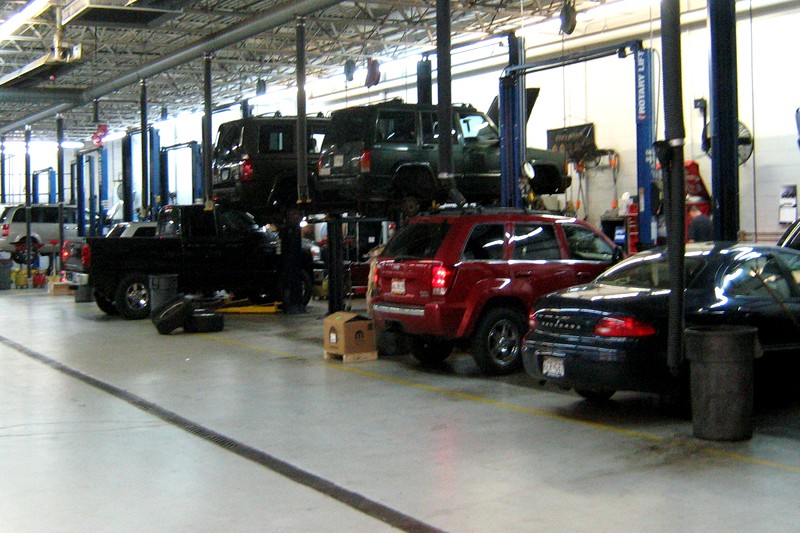 Official Dealership Service Bay