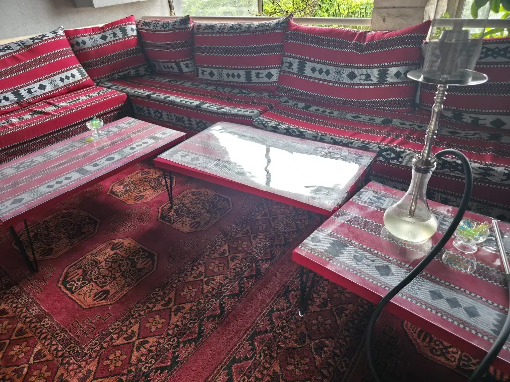 Traditional seating corner at Elenor Cafe