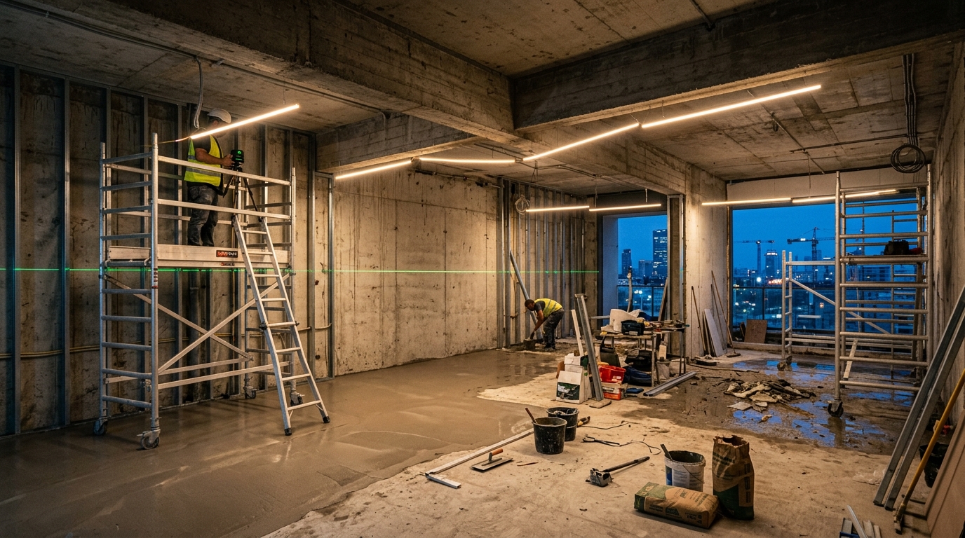 Even Boneh luxury architectural site under active construction in Tel Aviv